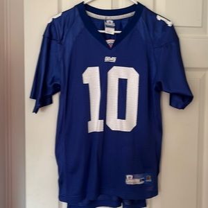 NY GIANTS Eli Manning #10 Jersey. Size Large, Measurements indicated in photos.